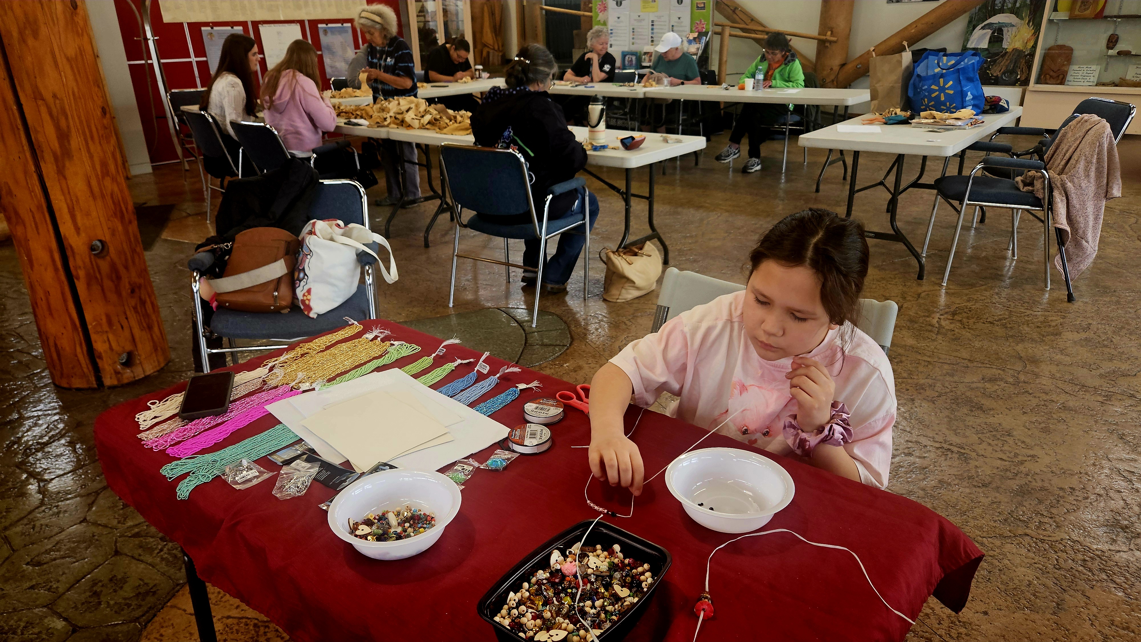 Beading and glove workshop